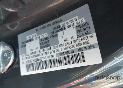 2019 Mazda Mx-5 Miata Rf Grand Touring z USA, uszkodzony, nr VIN JM1NDAM71K0300446